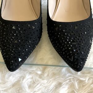 Marc Fisher Black Embellished Pumps